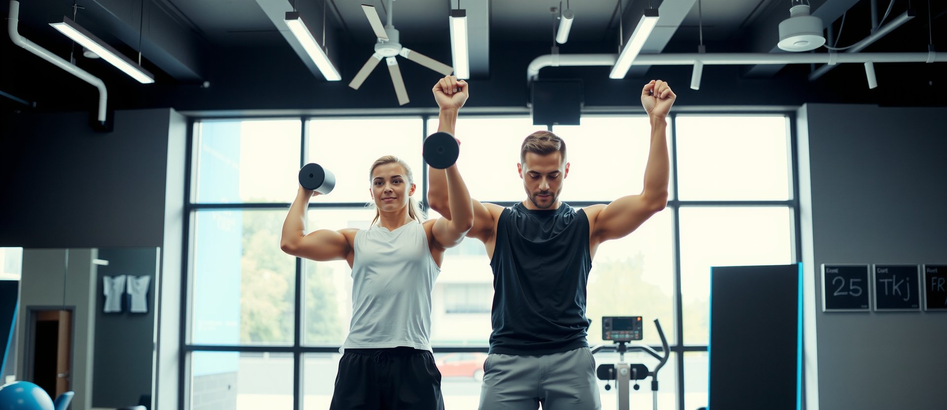 Personal training session in modern gym Den Haag